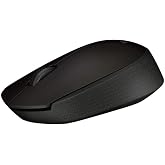 Logitech B170 Optik USB Alıcılı Kablosuz Mouse, Sağ ve Sol Elle Kullanıma Uygun, 12 Ay Pil &Ouml;mr&uuml;, Siyah