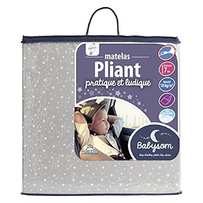 Babysom Matelas Pliant Etoile 60 x 120 x 7 cm