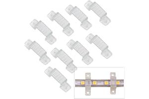 XUNATA 12mm/18mm Clip di montaggio per strisce luminose a LED, Accessori per l'installazione (99, 18mm)