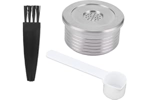 Yolispa Compatible avec les petites machines à café européennes Delta Q/Detaco en acier inoxydable à capsule répétitive multi-usage