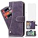 Price comparison product image Asuwish iPhone 7/8 plus Case i Phone Cases Wallet Shockproof Leather Flip Folio Protective Cover with Card Holder Slot and Screen Protector Silicone TPU Stand for Apple iPhone 7s 8s 7plus 8plus Purple