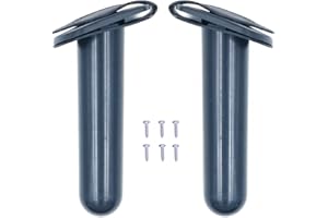 ZONADAH 2 soportes para cañas de pescar empotrados para kayak, canoa, barco, aparejos laterales para pesca en barco