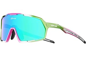 KAPVOE Gafas de ciclismo polarizadas para hombre y mujer, TR90, protección UV400, gafas de montaña deportivas para correr, voleibol, béisbol, golf