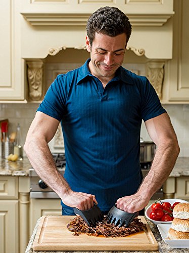 Premium Pulled Pork Gabeln Wullinano + GRATIS Pulled Pork Rezepte (E-Book) – Hochwertige Bären Fleischgabeln perfekt für Pulled Pork – optimaler Küchenhelfer zum Zerstückeln von Fleisch - 5