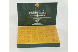 JUST CATCH 24 Days of Trout flies Advent Calendar. Fly fishing Advent Calendar, over 70 flies! Christmas, fishing advent 2025 (Barbless Hooks)
