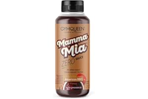 GymQueen Mamma Mia Sauce Zéro, à teneur réduite en calories, sans graisse & sans sucre ajouté, pour affiner les plats ou comme vinaigrette, BBQ Américain