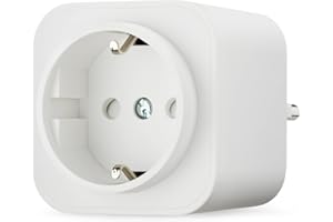 Amazon Basics Presa intelligente Wi-Fi smart plug, singola per interni (presa europea), compatibile solo con Alexa, bianco, 1 pezzo