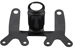 KIMISS Support d'instrument de moto, support de support de support de compteur kilométrique de tachymètre universel (noir)