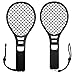 Price comparison product image 2pcs Tennis Racket Handle for Nintend Switch Joy-con Controller (Black) - Asiproper