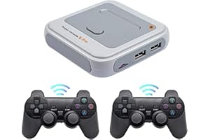 KANGMEILE Super Console X Pro Retro Arcade Games Console, Wireless Mini WiFi 4K HDMI TV Video Game with 30000+ Games, Retro Games Console with 2Pcs Wireless Joystick S905X chip, Dual System in Console