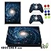 Produktbild Xbox One X Skin Sticker, Morbuy Sternenklarer Stil Designfolie Vinyl-Folie Aufkleber für Konsole + 2 Controller Aufkleber Schutzfolie Set +10 pc Silikon Thumb Grips (Schwarzes Loch)