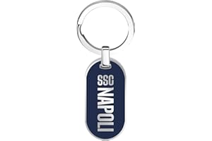 Clondo Portachiavi SSC Napoli in Acciaio Inossidabile – Prodotto Ufficiale Calcio – Gadget Elegante e Resistente con Logo SSCN – Idea Regalo per Tifosi Azzurri