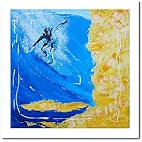 Surfer auf der Welle in Hawaii eine zeitgenössische Komposition. Surfkunst auf Giclée-Druck. Inspiration Adriano de Souza