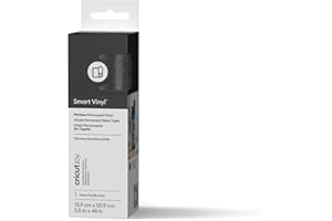 Cricut Smart Vinyl Permanent Joy 14 x 122 cm, 1 Bogen (schimmerndes Schwarz)