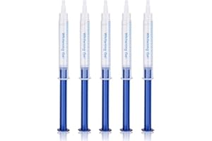 BODYA 5PCS Advanced 3ml Teeth Whitening Gel Refills Strong Tooth Polish Bleaching Dental Care Professional Clean Stains Teeth Whitening Pen for Sensitive Teeth