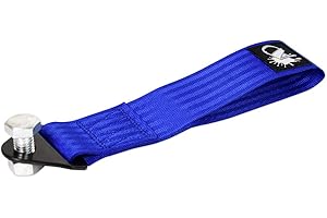 ‎AUTO-DRESS.DE Auto-Dress Rennsport Abschleppschlaufe, Traglast 3t, Racing Hook Tow Strap (Blau)