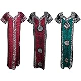 Indiatrendzs Women Cotton Nighty Printed Summer Nightwear 3 Pcs Combo Set (Chest 46)