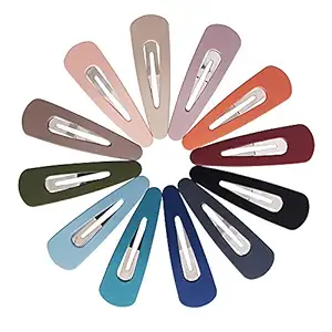 Hair Clip Hairpin Girl Bangs Patchon Fastener Hairpin Hair Accessories Girls Hair Ornament Hairpin Pinning Gift (Set of 12 pcs,7 CM)