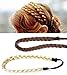 Homgaty Ladies Braided Synthetic Hair Plaited Plait Elastic Headband Hairband (Dark Blonde)