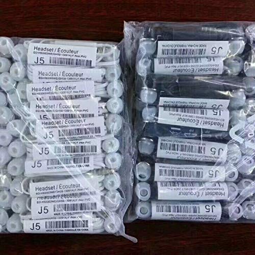 Preisvergleich Produktbild BedolioEar Kopfhörer, Handy-Headset, Kabelfernbedienung, Weizentuning, weiß