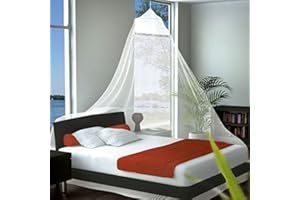 PROHEIM XXL Reise Moskitonetz 1250 x 250 cm Weiß für Doppelbetten und Einzelbetten - Mückenschutznetz mit praktischer Reisetasche