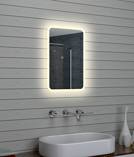 Lux-aqua Design LED Badezimmerspiegel Lichtspiegel Wandspiegel Spiegel 40x60cm - 3