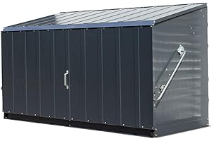 Trimetals Metall Gerätebox Fahrradgarage Storeguard | Anthrazit | 88x194x112 cm