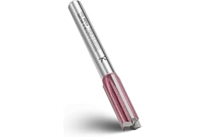 WOBLLMX Fresa a 3 lame 8 mm, diametro 10 mm, lunghezza di lavoro 30 mm, in metallo duro professionale, fresa standard per legno, piastra di densità, accessori fresa a mano (lunghezza totale: 62 mm)