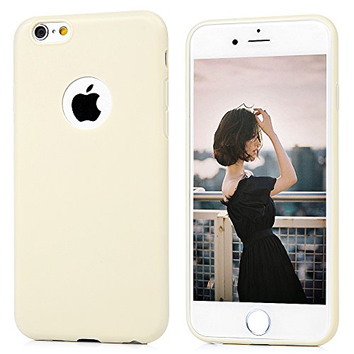 Badalink Case für iPhone 6 Plus/iPhone 6S Plus (5,5 Zoll) TPU Case Handycase Schutzhülle Handytasche Matt mit Logo-Loch Hellgelb+Grüngelb+Rot - 2