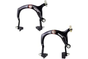 VANZACK Ein Paar C-Bremsen-Sets für Felgen, Seitenzug, Bremssattel vorne und hinten, V-Bremse mit 70 mm Belägen, langer Arm, 90 mm Aluminiumlegierung