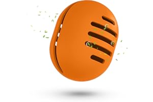 Fauxomor Respirant Porte-éponge de Maquillage pour les Voyages,Support Eponge Maquillage en Silicone Incassable Amical Pour la Peau,étui Portable pour tous Les Types Beauty Blender,Orange Vif