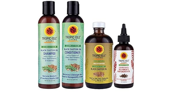 Buy Tropic Isle Living Jamaican Black Castor Oil 4pc Combo Online
