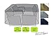 Produktbild HomeStore Global Schutzhülle für mittlerer Größe Rattan Gartenmöbell / Cube mit runder Ecke Abdeckung in der Farbe Grau - Dicke & Hochwertiges strapazierfähiges 600D Polyester Canvas mit Doppel genähte Nähte für extra Stärke, All-wetterfest und gegen Feuchtigkeit