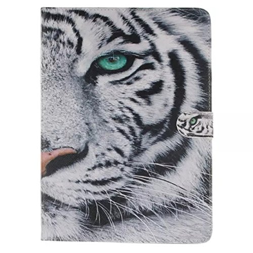 iPad Mini 1/2/3 Hülle, Deenor Bunt Painting und Stilvoll Brieftasche Tasche PU Leder Flip Protective Stand Tasche Schutzhülle Hülle für Apple iPad Mini 1/2/3 Generation.[Tiger] - 2