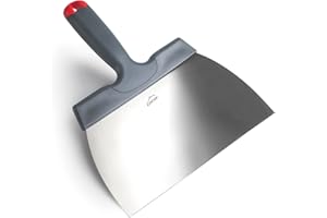 Lacor - 60534 - Espátula para Atemperar y Extender chocolate, Acero inoxidable, 22cm, Mango ergonómico