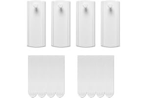 JELLYSUB Large Universal Frame Hanger, 4 Picture Hangers, 8 Large Removable Adhesive Strips, Damage Free Picture Hanging Hooks Heavy Duty, No Nails Picture Hooks