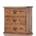 Produktbild DESIGN DELIGHTS Vintage KOMMODE KNOBBY | 3 Schubladen, 32 cm, Tannenholz | Schubladenschrank