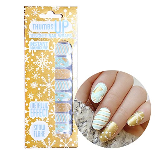 ThumbsUp Nails - Snowflake Nail Wraps