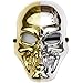 Produktbild Glänzende Skelett Maske in Gold & Silber Gevatter Tod Halloween Skelettmaske - Silberne Skull Mask