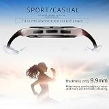 Kivors® Bluetooth Smart Watch Fitness Tracker Uhr mit Herzfrequenz Armband Aktivität Tracker Gesundheit Schrittzähler Monitor Sport Armband Armbanduhr Telefon für iPhone IOS und Android Smartphones - 6
