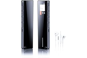 CURBOOM 64GB Digital Voice Recorder, Mini Voice Activated Recorder, with Mp3 Player and Hd Microphone, Rechargeable Auto-Save Recording Device for Meetings, Interviews, Voice and Teaching