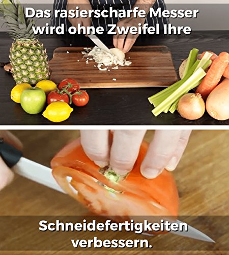 Keramik Kochmesser – extra scharf – 15cm Klinge – spülmaschinenfest – Precision Kitchenware - 4