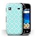 Produktbild Stuff4® Hülle/Case für Samsung Galaxy Gio/S5660 / Aqua Quatrefoil Muster/Wintermode Kollektion