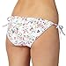 Iris & Edie Womens White Ditsy Floral Bikini Bottoms 8