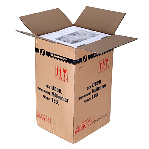 Songmics Mülleimer Abfallbehälter für Küche 30 L Treteimer Edelstahl mit Pedal LTB01L - 8