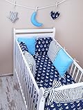 Baby Nestchen Bettumrandung 210 cm Design52 Bettnestchen Kantenschutz Kopfschutz für Babybett Bettausstattung