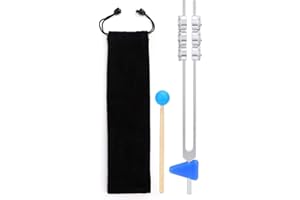 BRRNOO 32HZ Aluminum Alloy Yoga Tuning Fork, Sound Healing Therapy Fork Hammer Diagnostic Therapy Health Care Tool