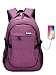Produktbild LHZY Computer Rucksack wasserdicht Polyester Business Laptop Rucksack mit USB-Ladeanschluss und passt 15.6-Zoll-Laptops und Notebook