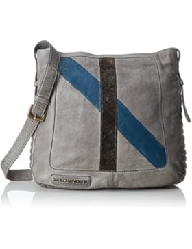 Taschendieb Damen Td0067g Umhängetasche, Grau (Grau), 9x30x31,5 cm