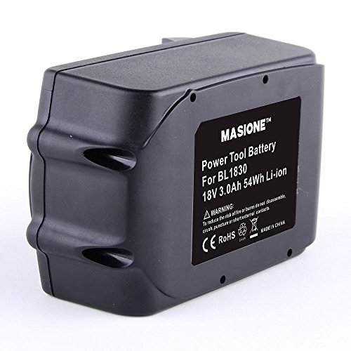 Masione Makita Akku 18V 3000mAh Li-ion Batterie Für Makita BL1830 BL1815 BL1835 194204-5, BL1830 3.0 Ah Li-Ion - 3